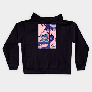 Geisha Lovers and Snake 6903 Kids Hoodie